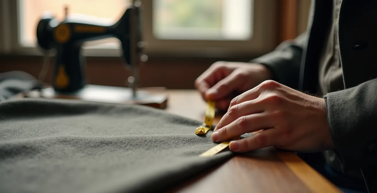 Artisan québécois travaillant sur un ajustement personnalisé dans son atelier
