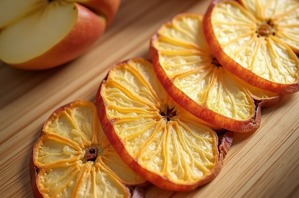 Échantillons de cuir végétal de pomme aux teintes naturelles caramel