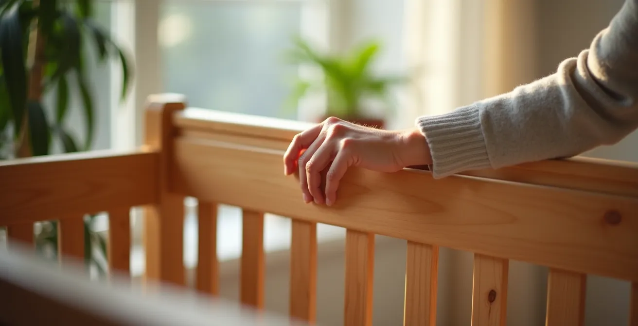 Lit évolutif en bois massif canadien dans une chambre lumineuse aux tons naturels